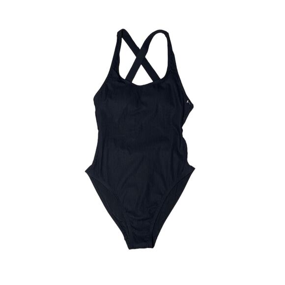 Andie Swim The Tulum Ribbed One Piece in Black Medium NWT - Picture 4 of 9